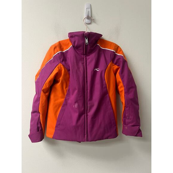 Kjus Girls Orange and Purple/Pink Jacket Sz 116